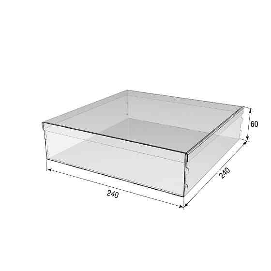 Коробка EKOSTAR 240х240х60 с крышкой Киев