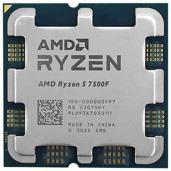 Процесор AMD Ryzen 5 7500F (3.7 GHz 32 MB 65 W AM5) Multipack (100-100000597MPK) ( Для настільного ПК ) Харків