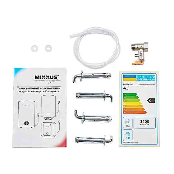 Водонагрівач "Циліндр" MIXXUS EWH-08080 ROUND DRY накопичувальний 80 л, сухий тен 2 kW   ( WH0609 ) 24079 Харків