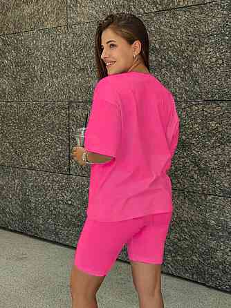 Футболка и велосипедки женские кулир Кораловый XS-S Харьков