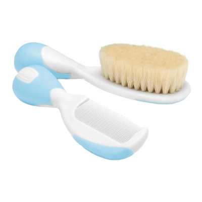 Набір для догляду за дитиною Chicco гребінець і щіточка 0+ міс. блакитний (06569.20) Вінниця - фото 2