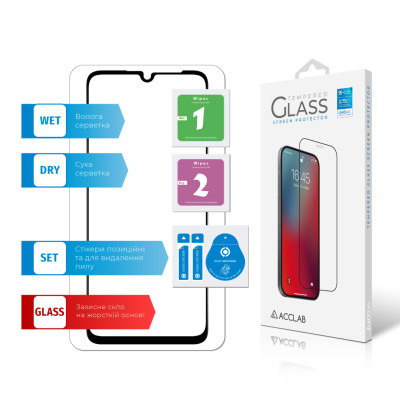 Скло захисне ACCLAB Full Glue Samsung A05S Black (1283126581908) Вінниця - фото 7