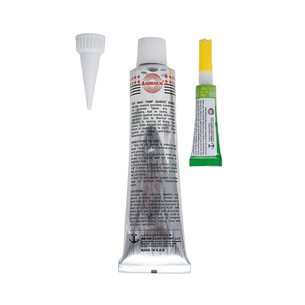 Asmaco Герметик силиконовый RTV формирователь прокладок высокотемпературный +300°С серый 85г ОА Коломыя - изображение 6