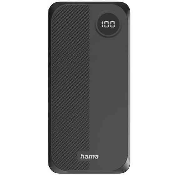 Універсальна мобільна батарея Hama 20000 mAh 15 W Black (00201755) ( 22963 ) Харків