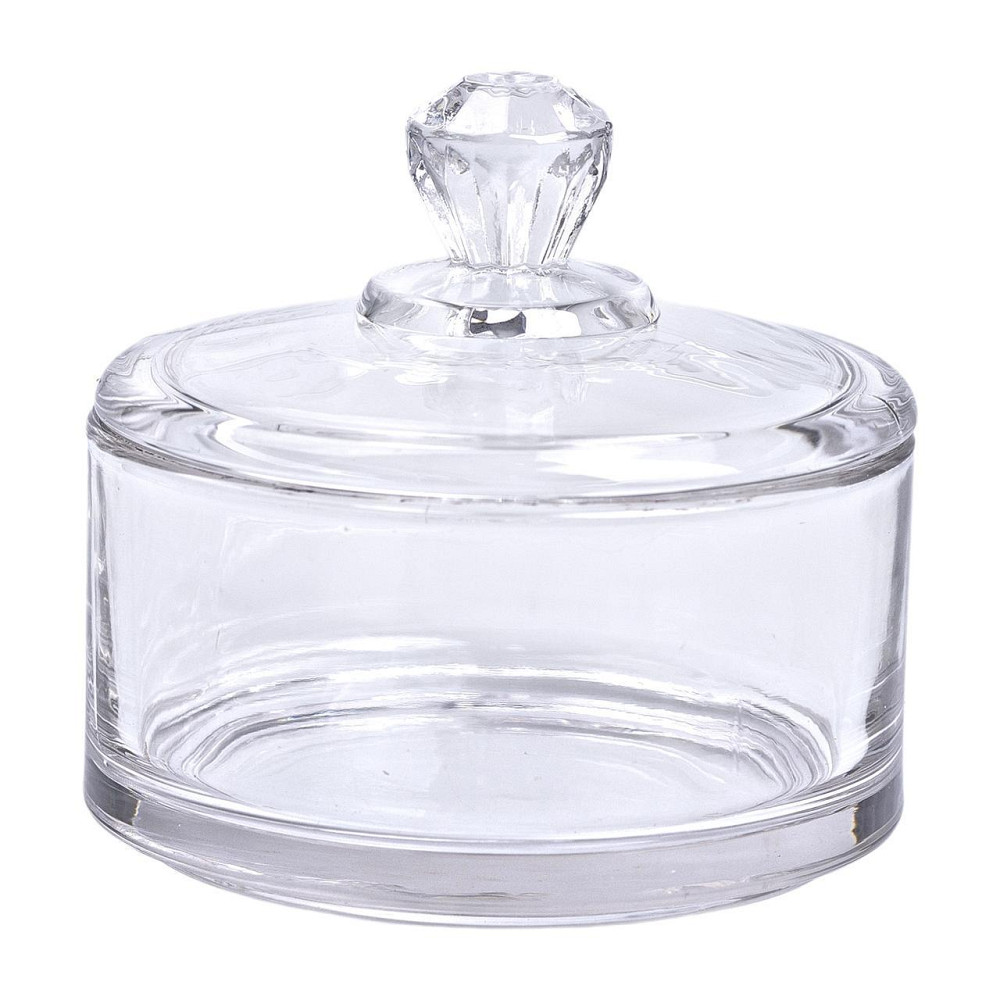 Стеклянная конфетница с крышкой, 10 см Киев - изображение 2