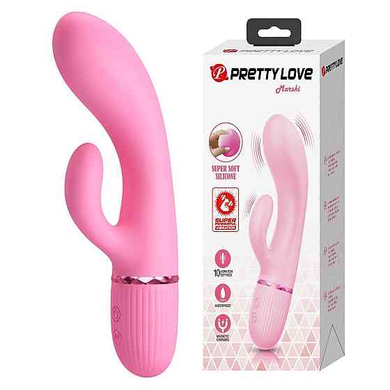 Вибратор-кролик PRETTY LOVE Marski розовый, 18 х 3.6 см Sex Aura Киев