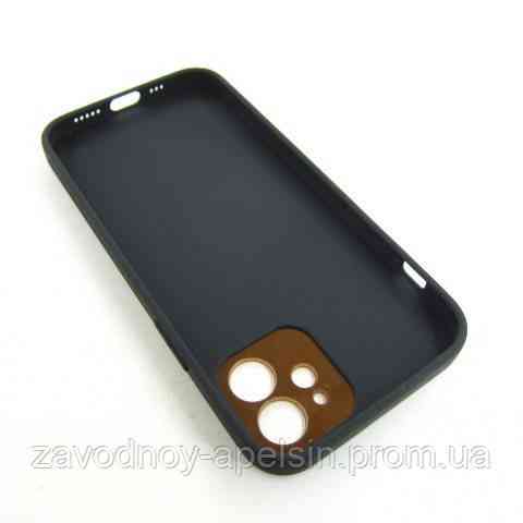 IPhone 12 шкіряний чохол Epik black Одеса