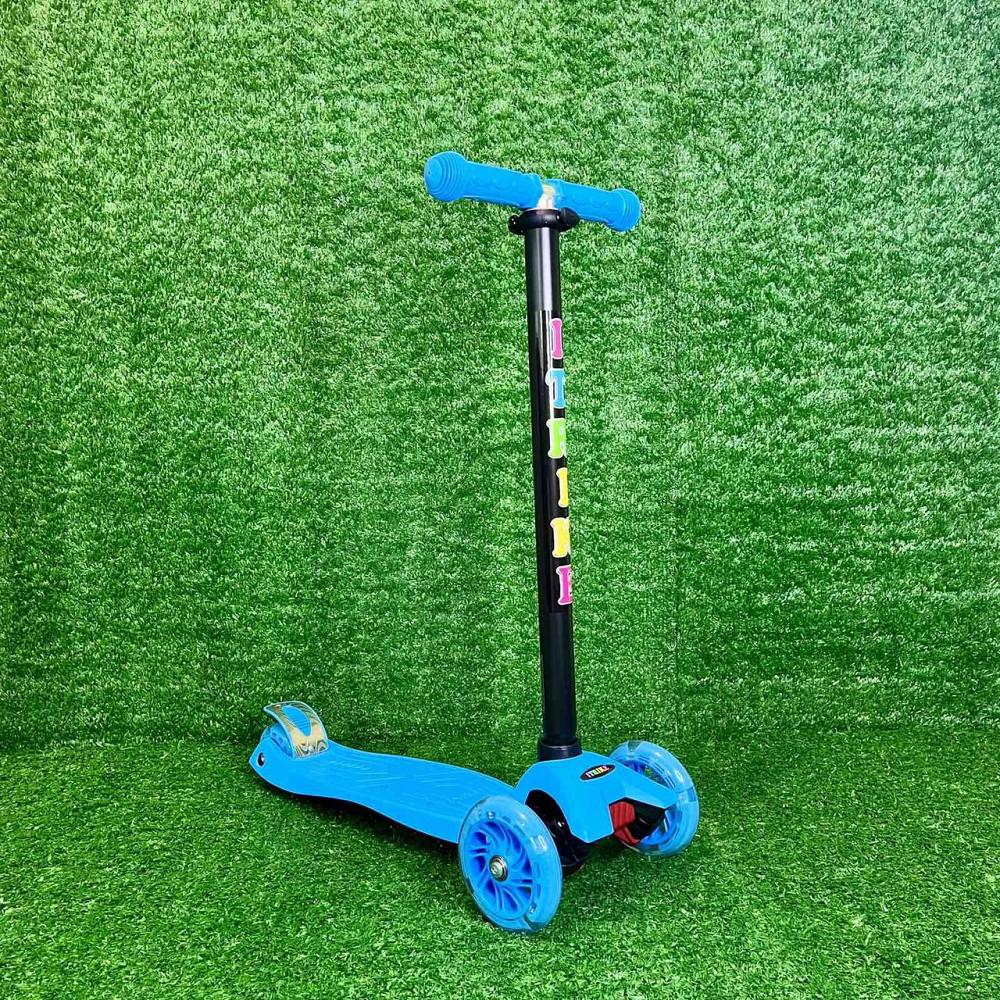 Самокат триколісний iTrike з підсвічуванням коліс Блакитний (JR 3-003-BL) Чернигов - изображение 7