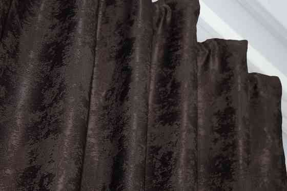 Комплект готових штор VR-Textil Жакард Sultan XO № 1122ш Венге 130х270 см 2 шт (39-991) Київ