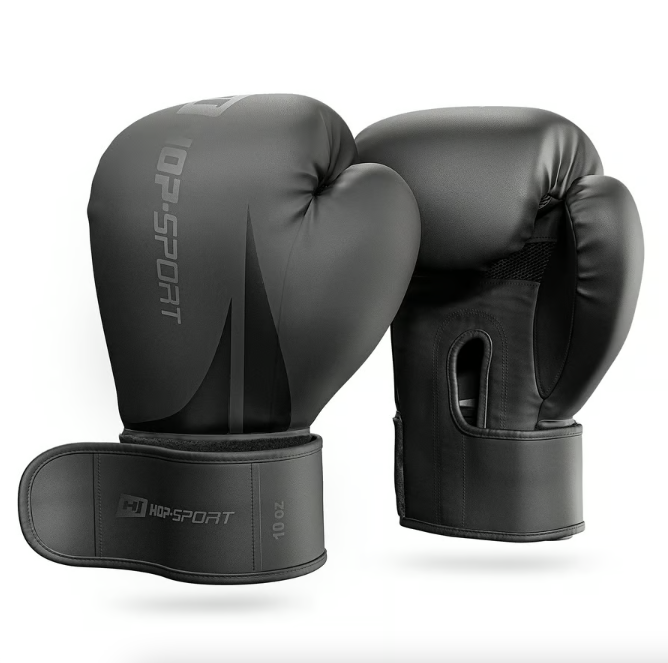 Боксерські рукавиці Hop-Sport HS-BG10 10oz чорні Київ - фото 2