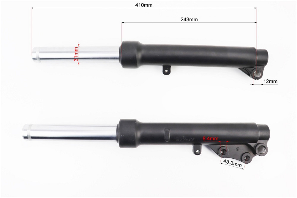Амортизатор передній (пір'я), лів., правий. к-кт 410мм Race2 Киев - изображение 2