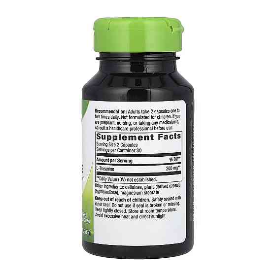Амінокислота L-теанін Nature's Way L-Theanine - 60 кап. Луцьк