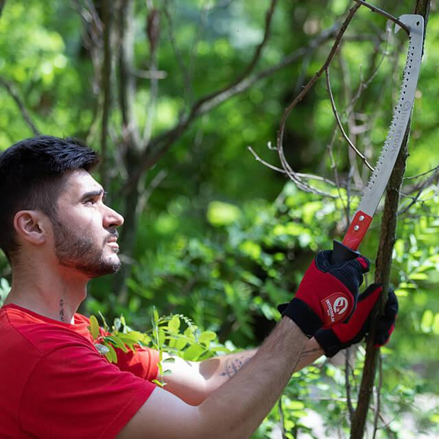 Ножовка садовая изогнутая, 330 мм, с металлической ручкой, пластиковый чехол INTERTOOL HT-3146 Киев - изображение 10