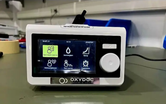 Апарат неінвазивної вентиляції OXYDOC CPAP/BіPAP/ST з маскою розмір M і зволожувачем (Туреччина) для Дніпро