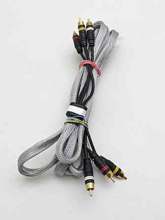 Кабель 3RCA to 3RCA (тюльпани) в обмотці 3м Луцьк