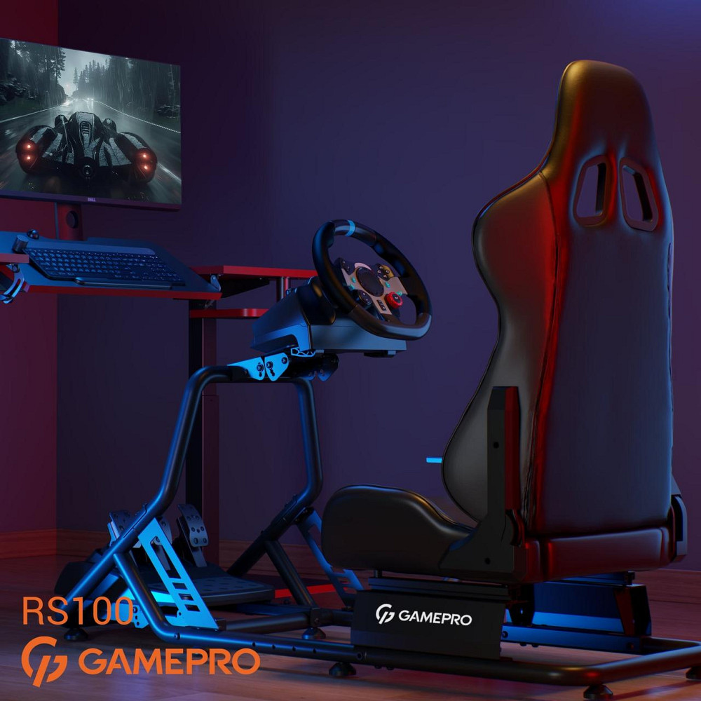 Крісло-кокпіт із кріпленням для керма, педалей і коробки передач GamePro RS100 ( 19184 ) Харьков - изображение 11
