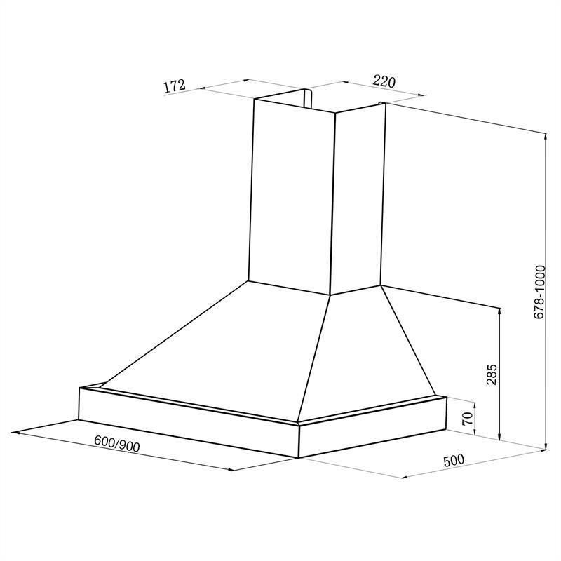 Вытяжка Isabella 600 м3/ч 3 уровня мощности черный (Германия, читать описание) Ровно - изображение 10