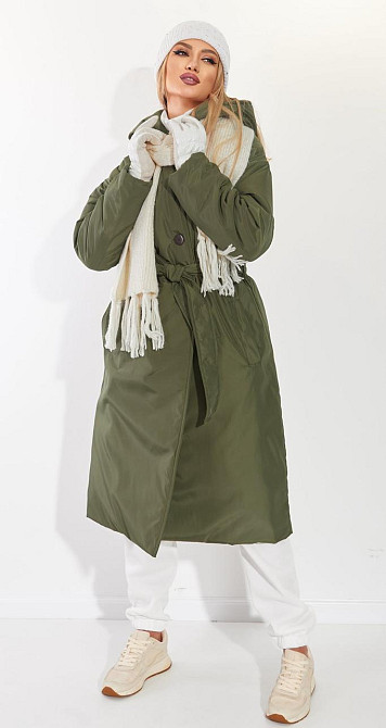 Модне пальто з плащової тканини (44) Київ - фото 4