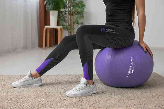 М'яч для фітнесу (фітбол) Power System PS-4011 Ø55 cm PRO Gymball Purple Каменское
