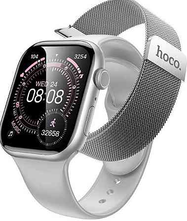 Смарт часы HOCO Y42 Bluetooth звонки 2.01 2 ремешки. Харьков