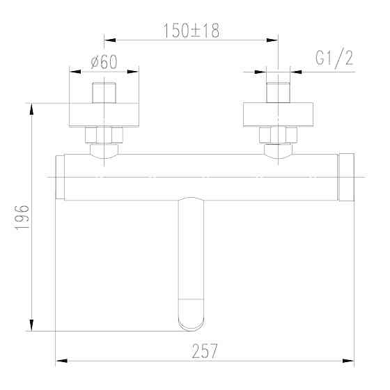 Змішувач для ванни TOPAZ LOFT TLF 32101-H75-C Тернополь