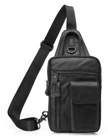 Сумка через плече чоловіча Vintage 14777 Чорна Київ