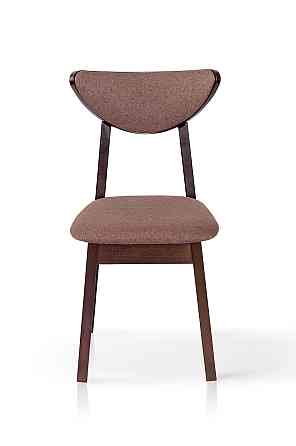 Стілець ОСТІН м'який, білий/сіра тканина Киев