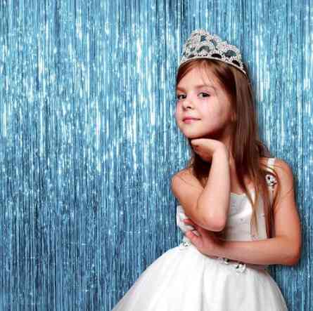 Дождик для фотозоны 2м на 1м голубой Киев