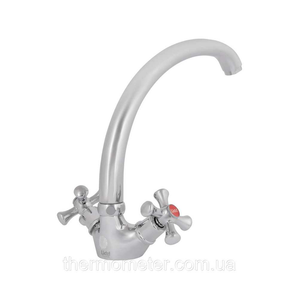 Смеситель для кухни Lidz Lamb 273F двухвентильный LDLAM273FCRM21890 Chrome Киев - изображение 6