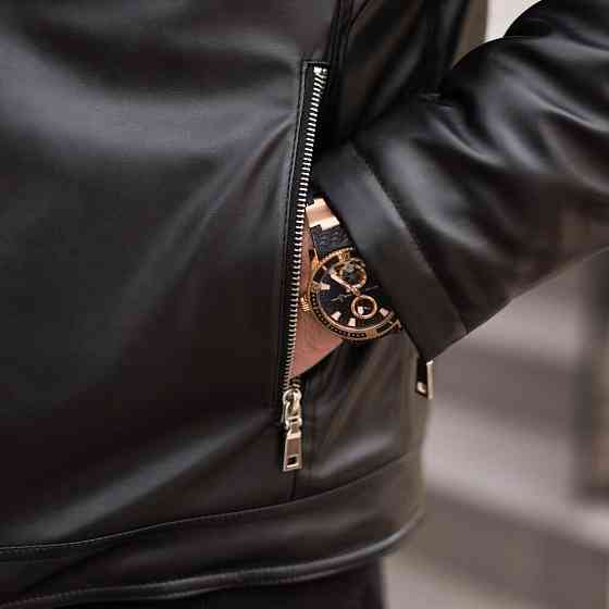 Мужская зимняя Куртка без капюшона Pobedov Winter Jacket V6 Black Киев