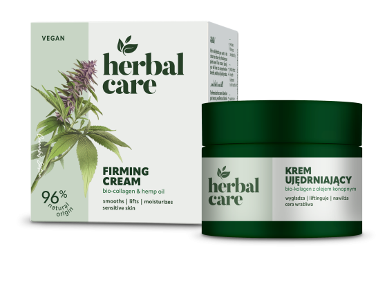 Крем для обличчя Зміцнюючий Біоколаген і конопляна олія Herbal Care Farmona 50 мл Київ