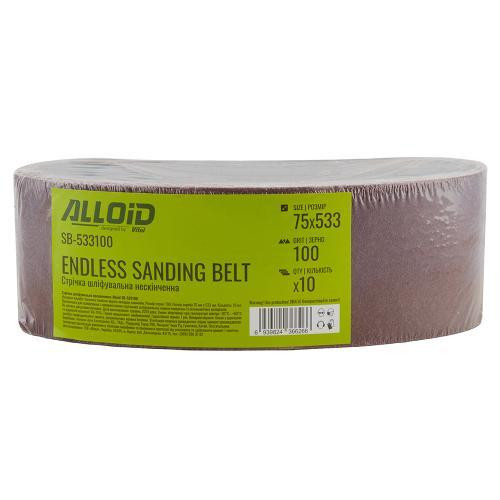 Стрічка шліфувальна нескінченна 75х533мм, зерно 100, 10шт Alloid Одесса - изображение 7