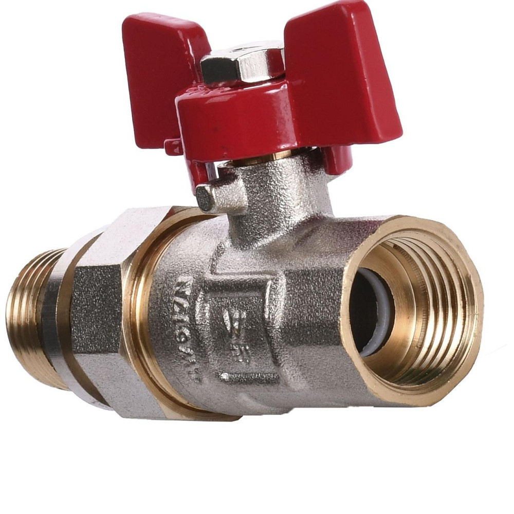 Кран кульовий прямий з американкою WATERVALVE V123 1/2″ ЗB Киев - изображение 3