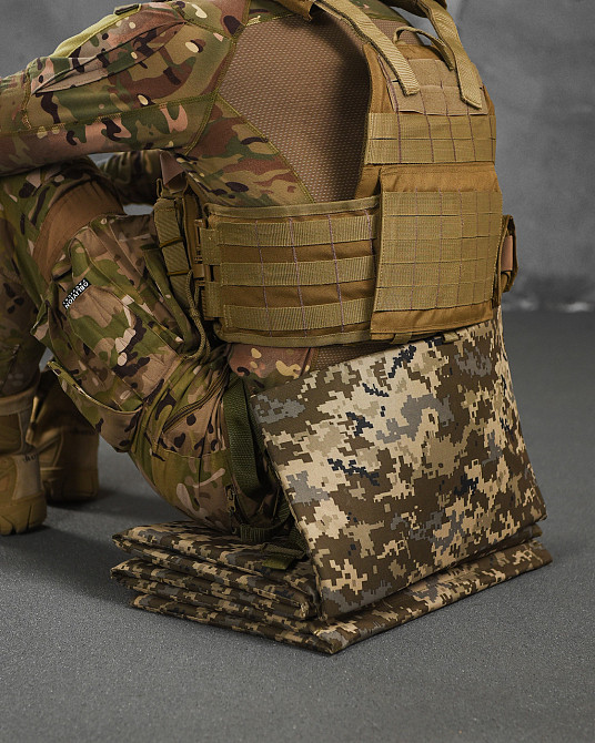 Сидіння каримат коврик тактичне з кріпленням на пояс розкладний 6 секцій Одеса - фото 9