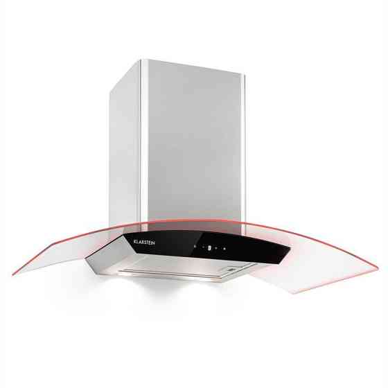 Вытяжка Gloria режим отвода воздуха 90 см 580 м³/ч RGB светодиодный стеклянный экран из нержавеющей стали Ровно