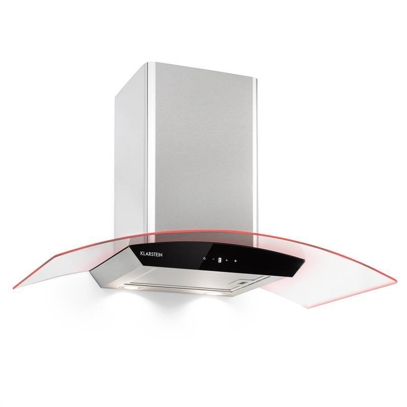 Вытяжка Gloria режим отвода воздуха 90 см 580 м³/ч RGB светодиодный стеклянный экран из нержавеющей стали Ровно - изображение 1