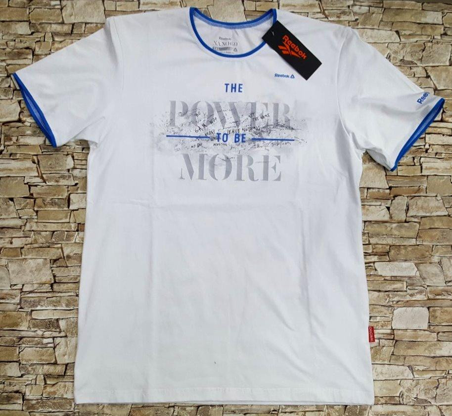 Мужская батальная трикотажная футболка Reebok Киев - изображение 1