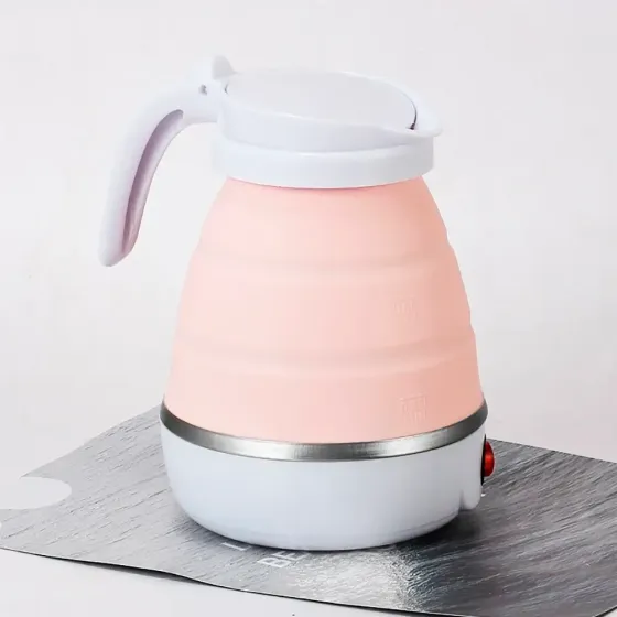 Силиконовый складной электрочайник 600 мл,YS-2008,Голубой SBR Киев