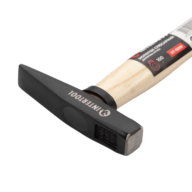 Молоток слесарный, 100 г, ручка из ясеня INTERTOOL HT-0250 Киев - изображение 10