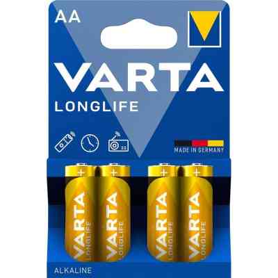 Батарейка Varta AA Longlife LR6 * 4 (04106101414) Винница