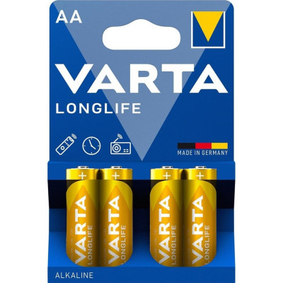 Батарейка Varta AA Longlife LR6 * 4 (04106101414) Винница - изображение 1
