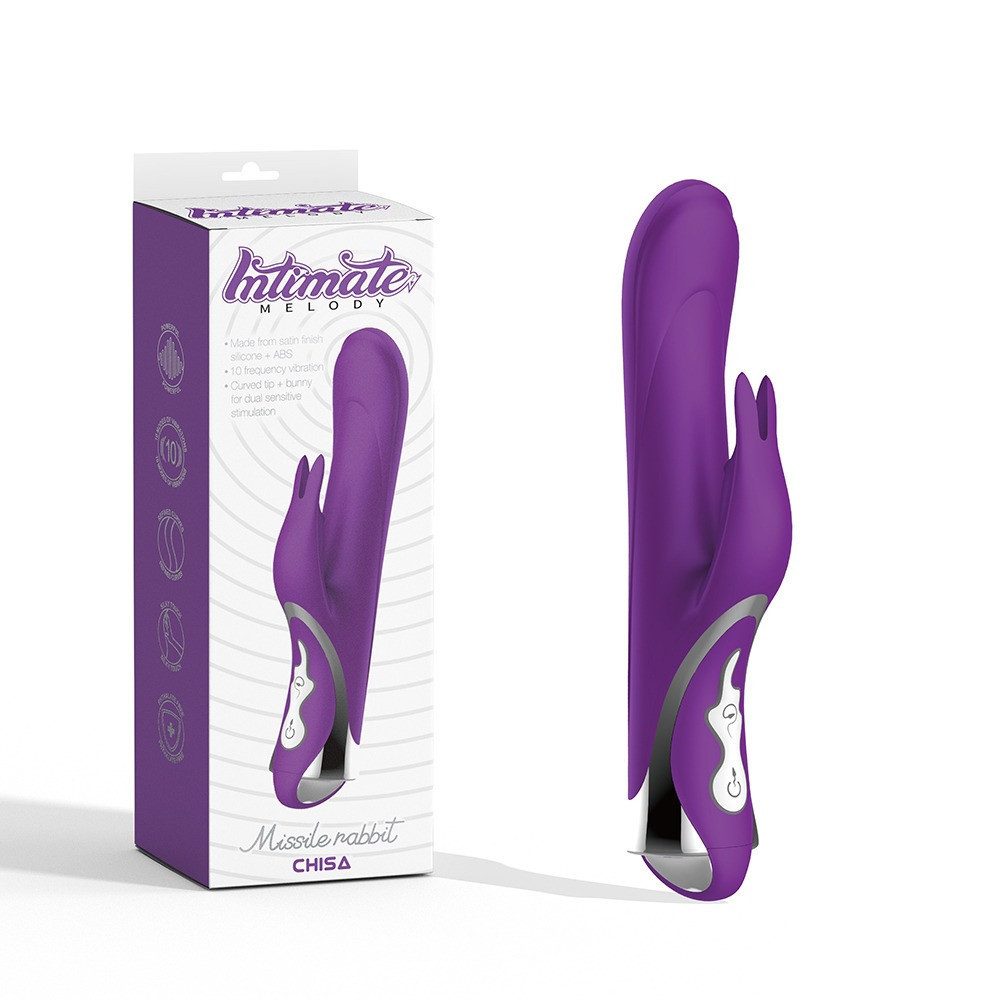 Вибратор-кролик Chisa Intimate Melody Missile Rabbit, фиолетовый Sex Aura Киев - изображение 1