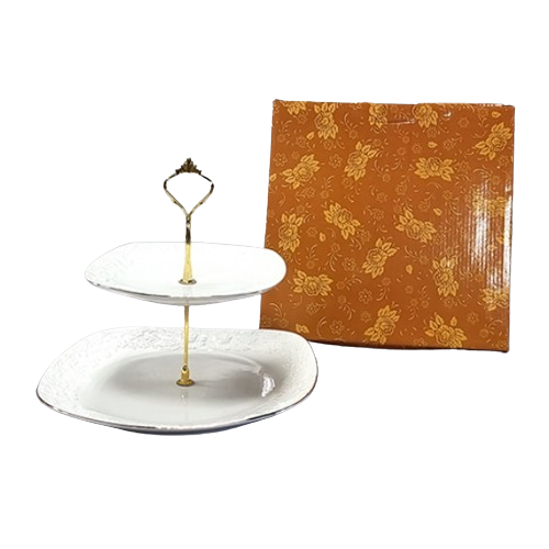 Фруктовниця двоярусна 26,7*19см Біла ніч 30848 S&T Житомир