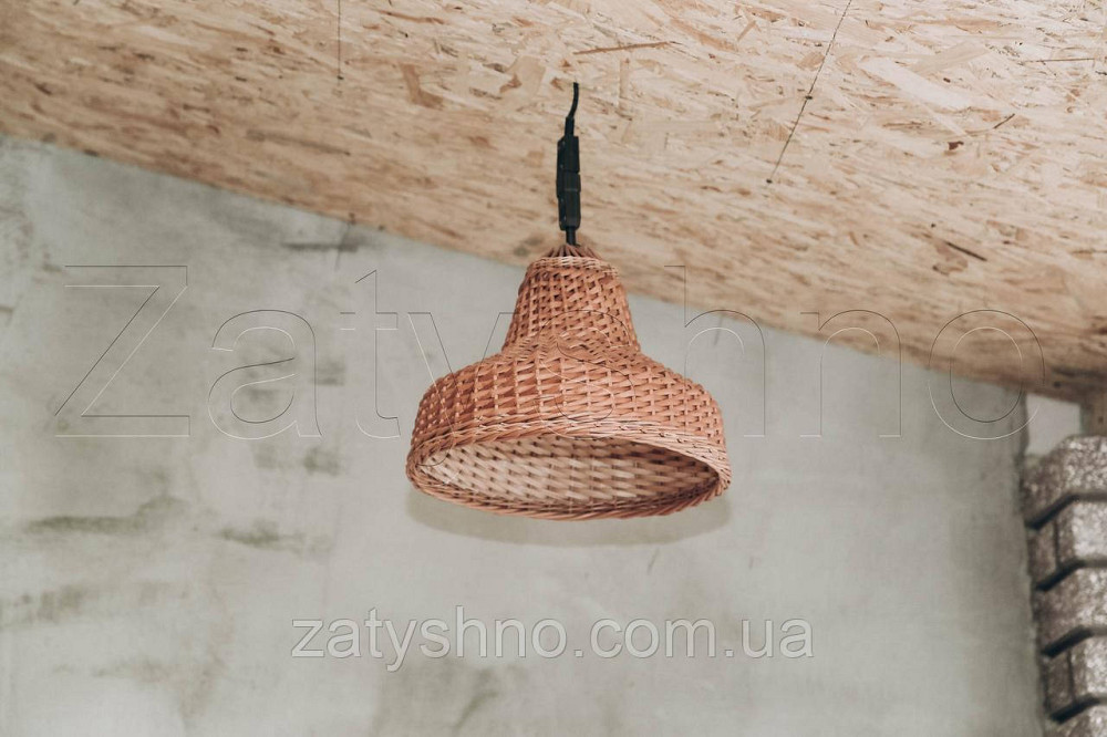 Люстра плетеная из лозы ручной работы​​​​​​​ | люстры плетеные из лозы  | торшеры абажуры бра Киев - изображение 2