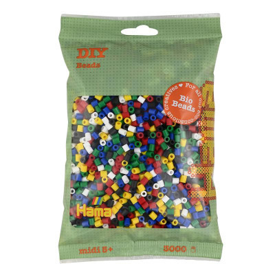 Набір для творчості Hama БІО кольорові намистини , 6 кольорів, 3000 шт термомозаїка (HM-191-198) Вінниця - фото 1