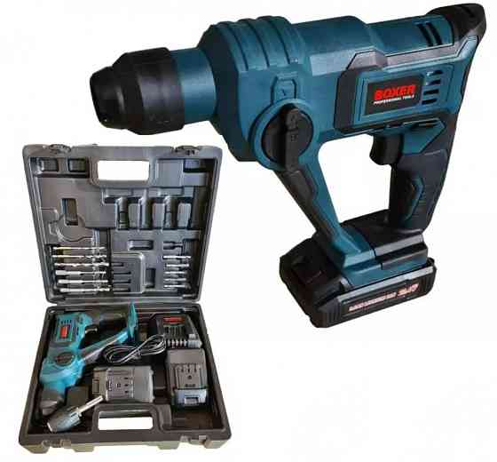 FT-004 Акумуляторний Перфоратор 20,4В 3-в-1 з LED підсвіткою, 2 АКБ Li-Ion, 11 насадок, 5000 уд/хв Одеса