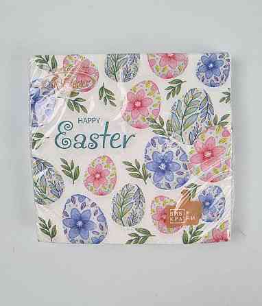 Пасхальная бумажная двухслойная салфетка (ЗЗхЗЗ, 16шт)  La Fleur 