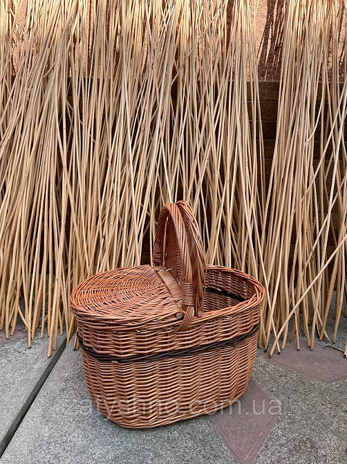 Кошик пікнік з лози Київ - фото 1