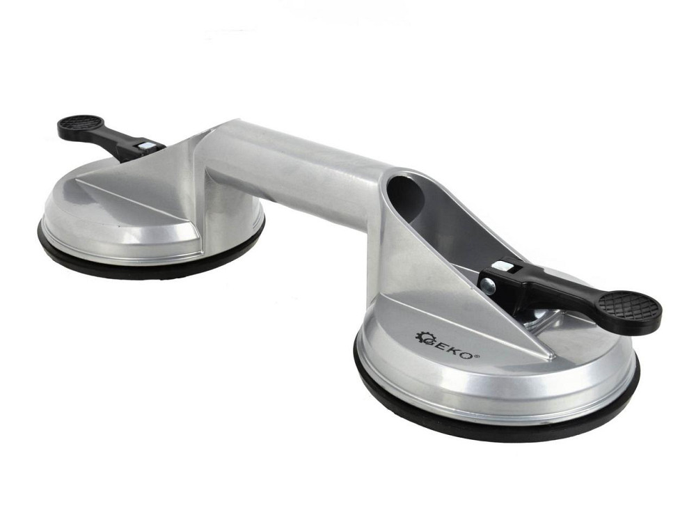 Присоска для скла вакуумна алюмінієва подвійна 115мм вантажопід'ємністю  70кг "GeKo" Київ - фото 2