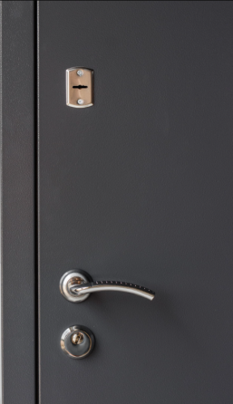 Дверь входная Наши Двери ОПТИМА Параллель RAL 7024 / Дуб шато ПВХ 960х1900 мм Киев